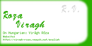 roza viragh business card