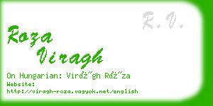 roza viragh business card